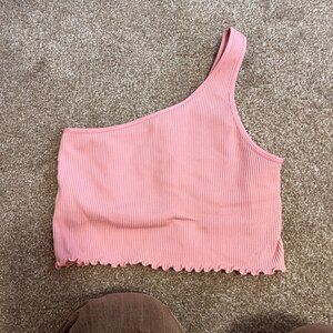 Pink Spirtual Gangster Workout Top M/L
